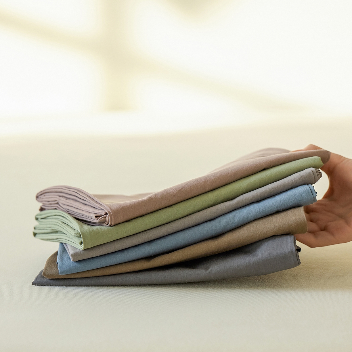 91家纺网 家纺一手货源 找家纺 （总）轩和家居 2025新款全棉高支旧感砂洗长绒棉单床单