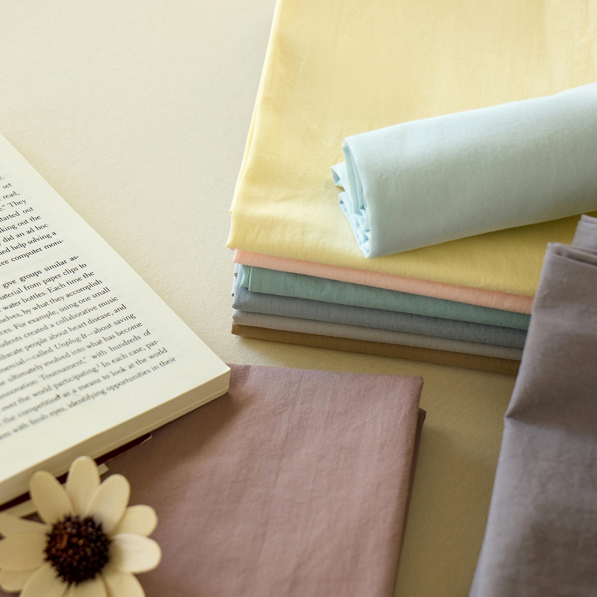 91家纺网 家纺一手货源 找家纺 （总）轩和家居 2025新款全棉高支旧感砂洗长绒棉单床单