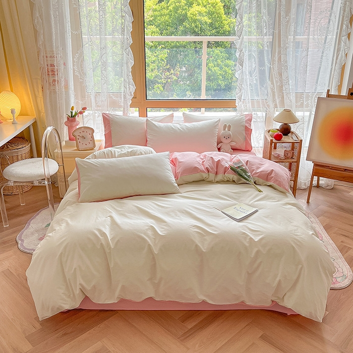 91家纺网 家纺一手货源 找家纺 （总）咏绒家纺工厂店 2025新款40支纯棉A类水洗棉四件套