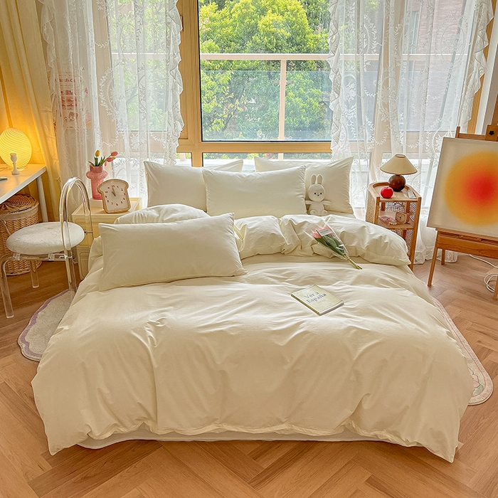 91家纺网 家纺一手货源 找家纺 （总）咏绒家纺工厂店 2025新款40支纯棉A类水洗棉四件套