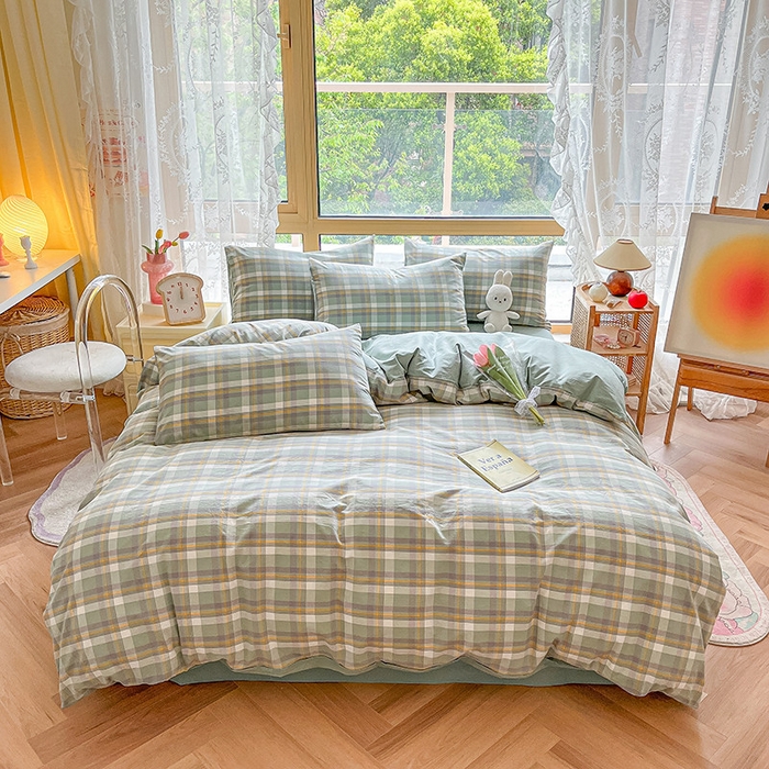 91家纺网 家纺一手货源 找家纺 （总）咏绒家纺工厂店 2025新款40支纯棉A类水洗棉四件套