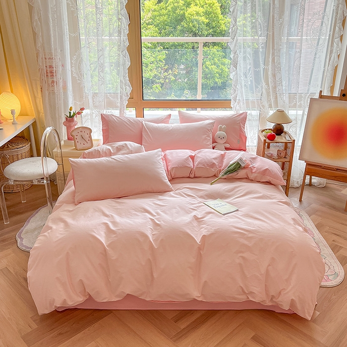 91家纺网 家纺一手货源 找家纺 （总）咏绒家纺工厂店 2025新款40支纯棉A类水洗棉四件套