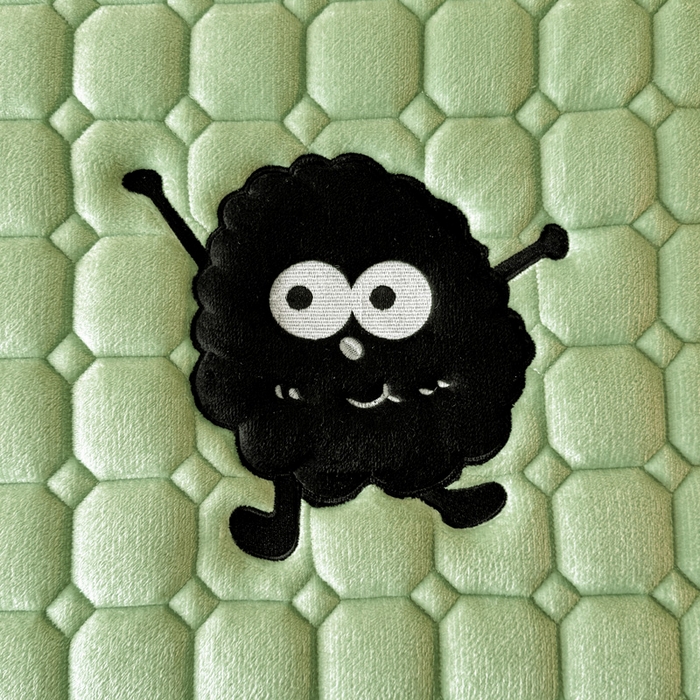 91家纺网 家纺一手货源 找家纺 予梦家纺 2025秋冬新款牛奶绒加厚刺绣夹棉单床笠床垫子保护套秋冬保暖床罩子三件套 丽桑卓-黑煤球绿