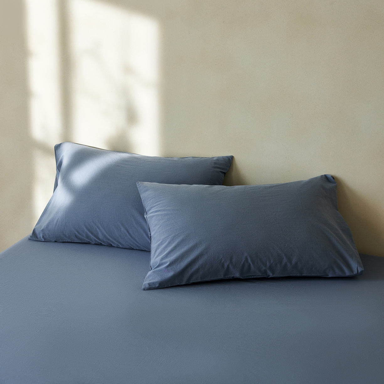 91家纺网 家纺一手货源 找家纺 （总）轩和家居 2025新款全棉高支旧感砂洗长绒棉单枕套