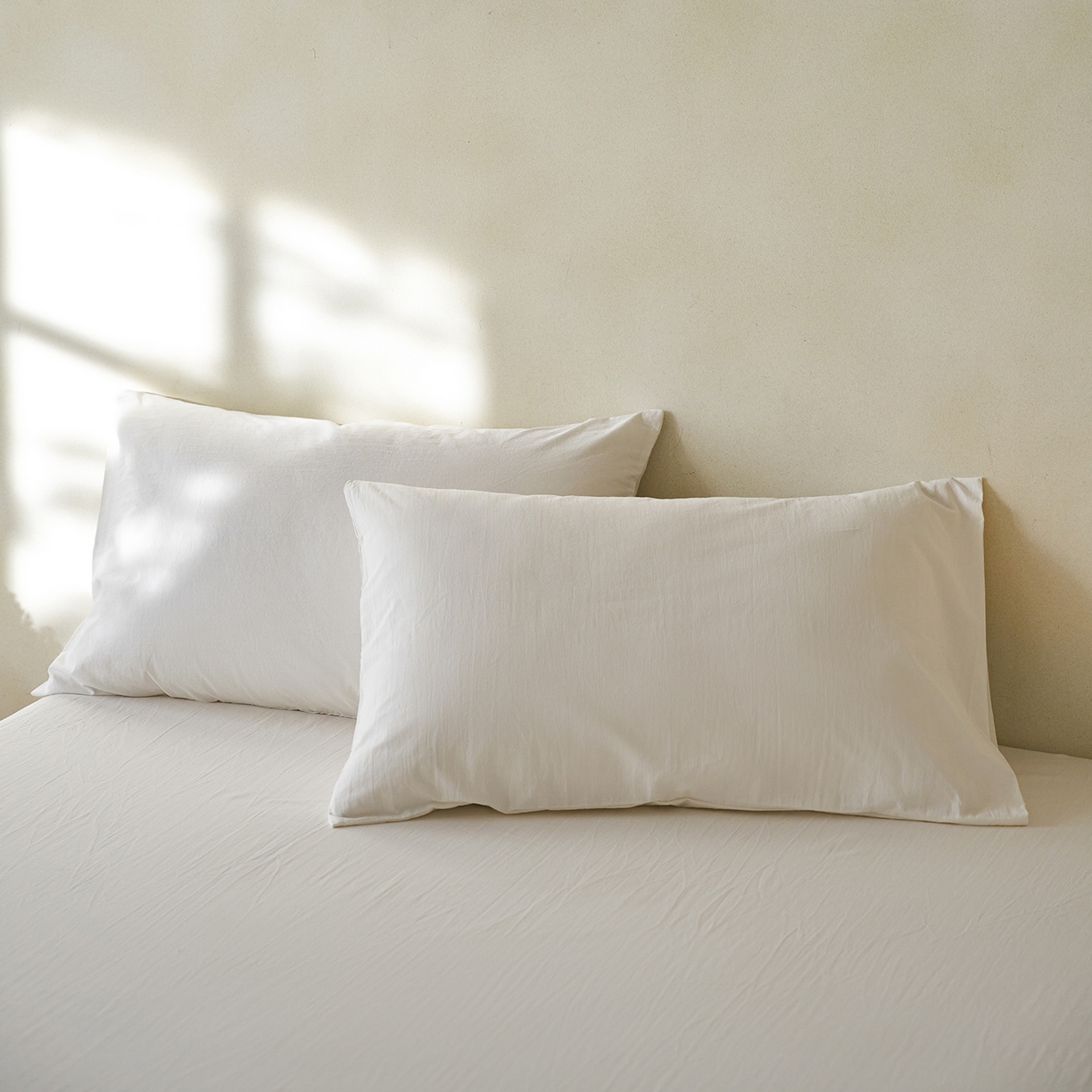 91家纺网 家纺一手货源 找家纺 （总）轩和家居 2025新款全棉高支旧感砂洗长绒棉单枕套