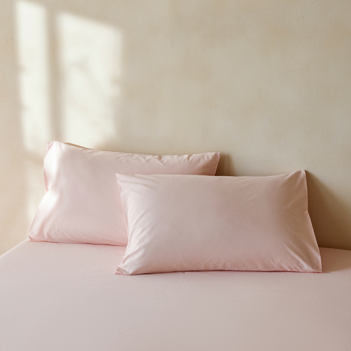 91家纺网 家纺一手货源 找家纺 （总）轩和家居 2025新款全棉高支旧感砂洗长绒棉单枕套