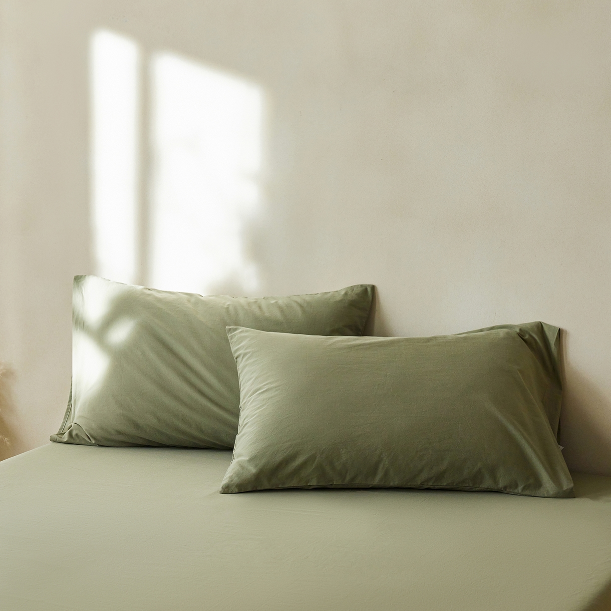 91家纺网 家纺一手货源 找家纺 （总）轩和家居 2025新款全棉高支旧感砂洗长绒棉单枕套