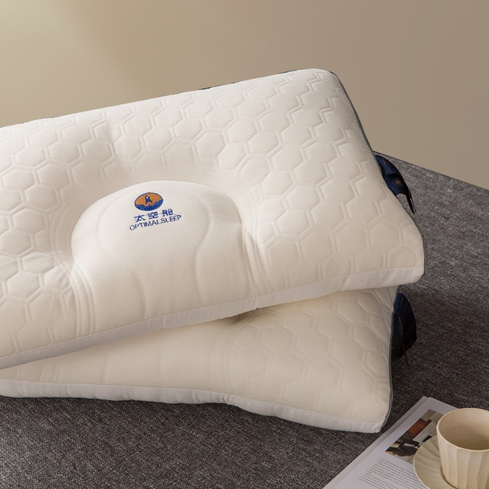 91家纺网 家纺一手货源 找家纺 胜诗梵  2025新款太空舱云端乳胶枕 灰色