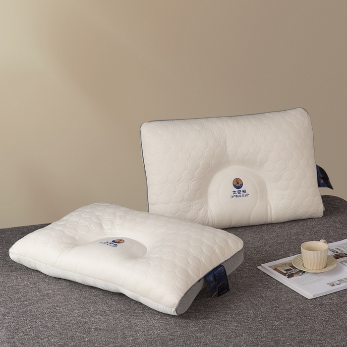 91家纺网 家纺一手货源 找家纺 胜诗梵  2025新款太空舱云端乳胶枕 灰色