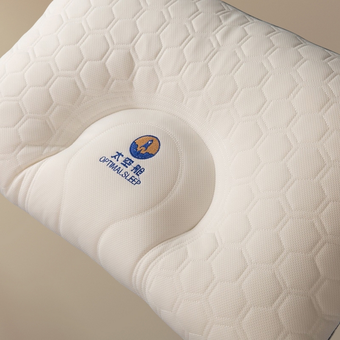 91家纺网 家纺一手货源 找家纺 胜诗梵  2025新款太空舱云端乳胶枕 蓝色