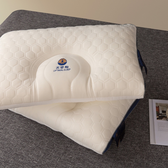 91家纺网 家纺一手货源 找家纺 胜诗梵  2025新款太空舱云端乳胶枕 蓝色