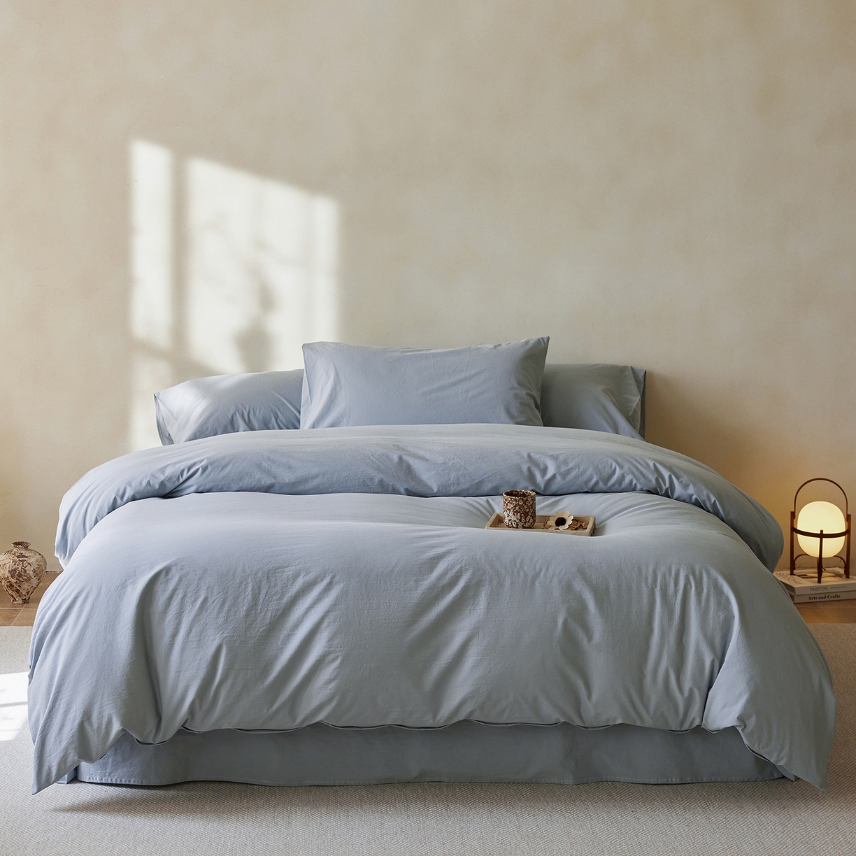 91家纺网 家纺一手货源 找家纺 （总）轩和家居 2025新款全棉高支旧感砂洗长绒棉四件套