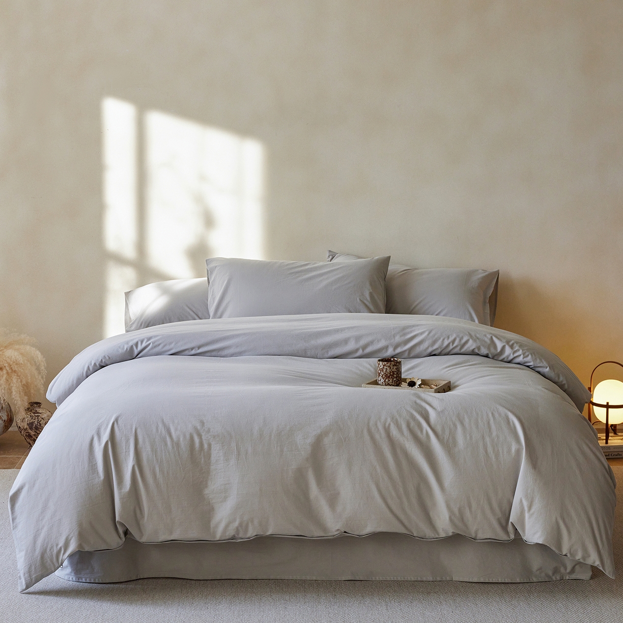 91家纺网 家纺一手货源 找家纺 （总）轩和家居 2025新款全棉高支旧感砂洗长绒棉四件套