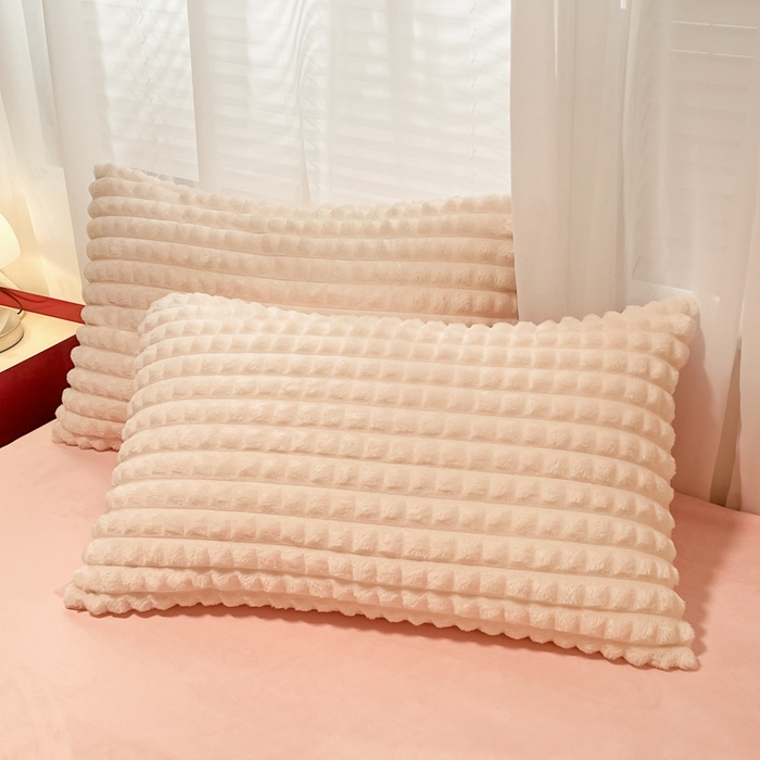 91家纺网 家纺一手货源 找家纺 （总）女子家纺 2025新款兔兔绒加厚华夫格绒牛奶绒保暖四件套