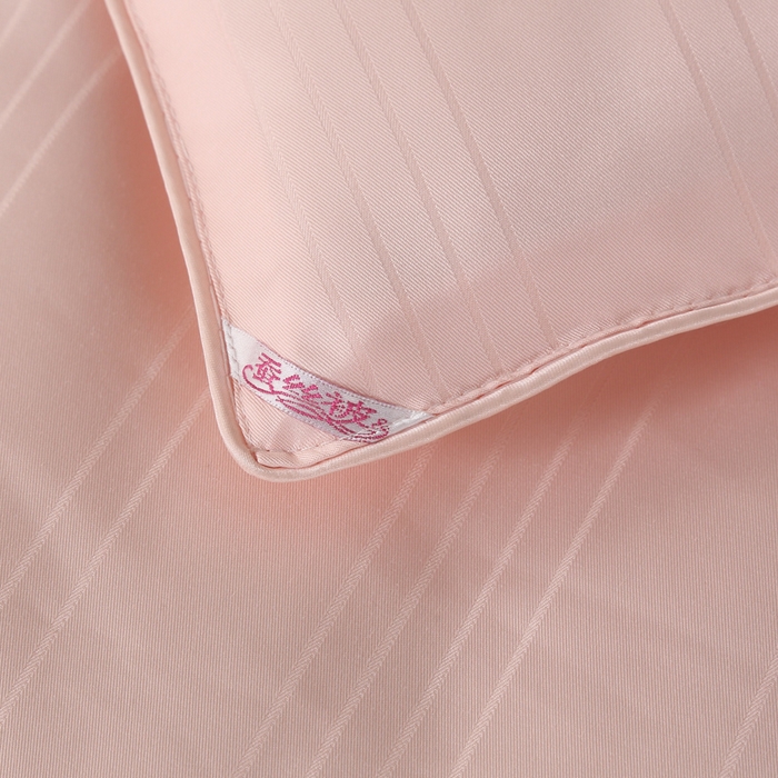 91家纺网 家纺一手货源 找家纺 畅畅家纺 2025新款长绒棉全棉纯棉条纹手工订花封口丝棉被冬被被子被芯 富贵玉色