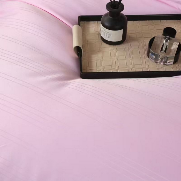 91家纺网 家纺一手货源 找家纺 畅畅家纺 2025新款长绒棉全棉纯棉条纹手工订花封口丝棉被冬被被子被芯 富贵粉色