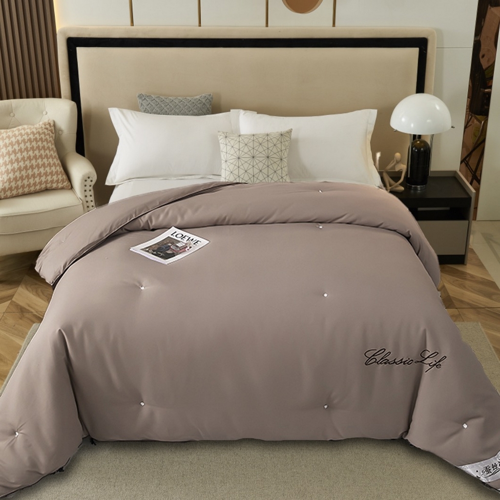 91家纺网 家纺一手货源 找家纺 （总）畅畅家纺 2025新款洛卡棉手工订花羽丝棉封口冬被被子被芯