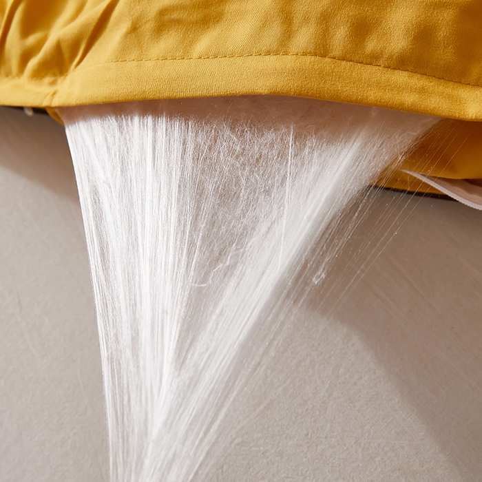 91家纺网 家纺一手货源 找家纺 畅畅家纺 2025新款洛卡棉手工订花羽丝棉封口冬被被子被芯 温馨黄