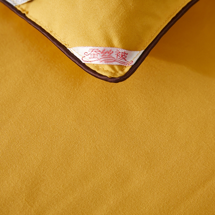 91家纺网 家纺一手货源 找家纺 畅畅家纺 2025新款洛卡棉手工订花羽丝棉封口冬被被子被芯 温馨黄