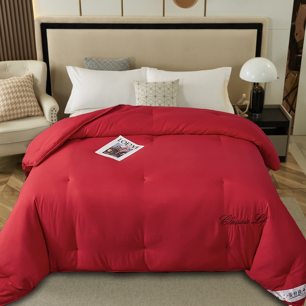 91家纺网 家纺一手货源 找家纺 （总）畅畅家纺 2025新款洛卡棉手工订花羽丝棉封口冬被被子被芯