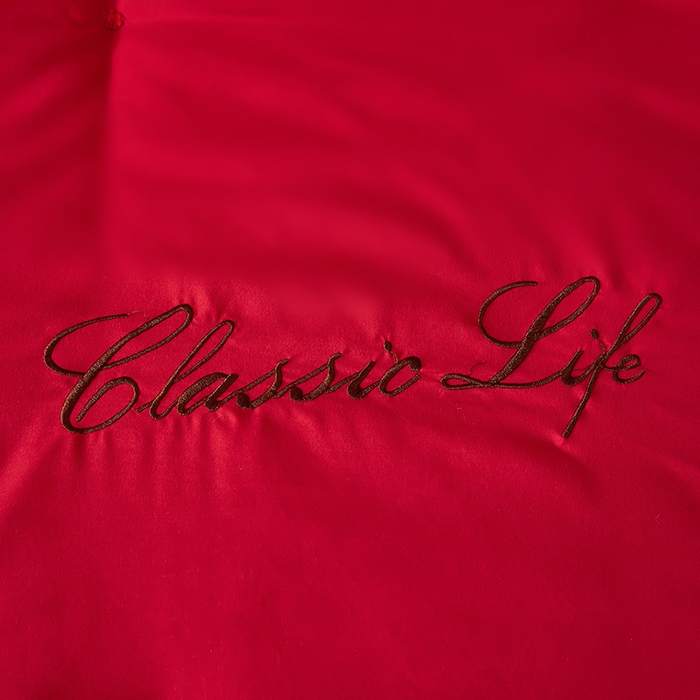 91家纺网 家纺一手货源 找家纺 畅畅家纺 2025新款洛卡棉手工订花羽丝棉封口冬被被子被芯 温馨红