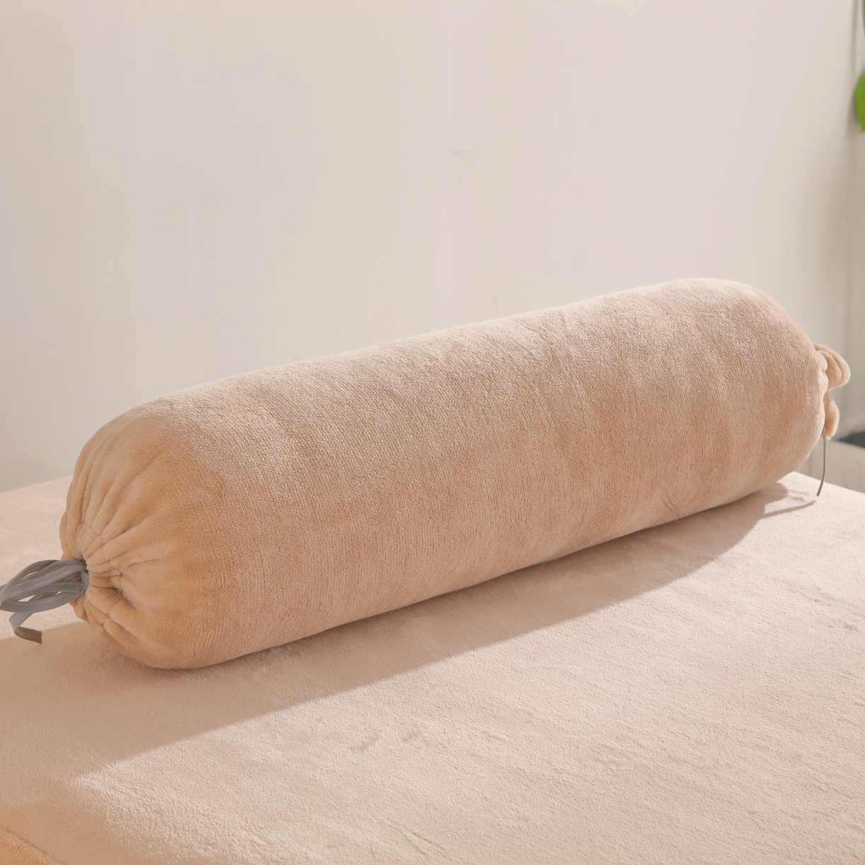 91家纺网 家纺一手货源 找家纺 千姿坊美容床罩 2025新款秋冬加厚保暖牛奶绒美容床罩四件套美容院养生馆专用 淘气熊猫-卡其