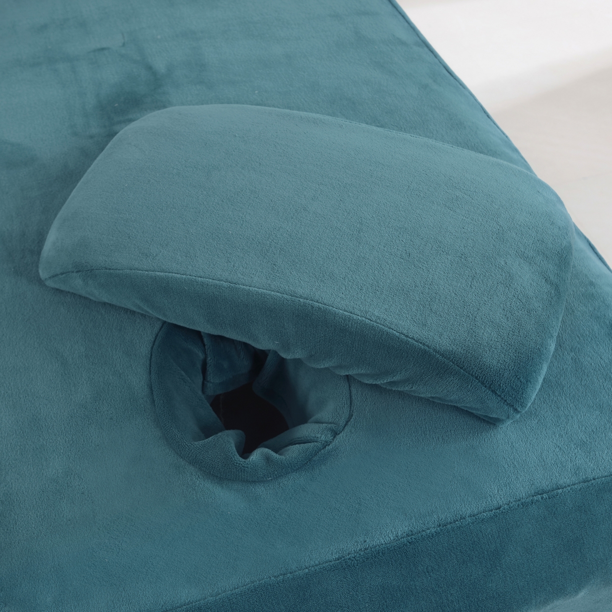 91家纺网 家纺一手货源 找家纺 千姿坊美容床罩 2025新款秋冬加厚保暖牛奶绒美容床罩四件套美容院养生馆专用 淘气熊猫-深蓝