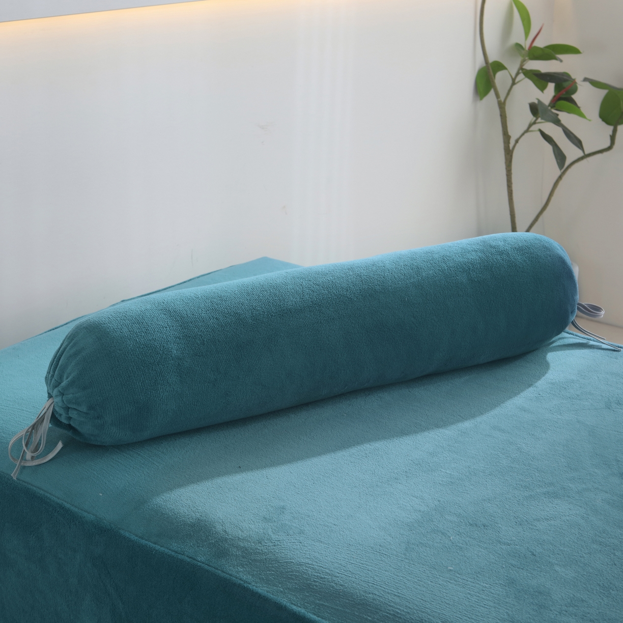 91家纺网 家纺一手货源 找家纺 千姿坊美容床罩 2025新款秋冬加厚保暖牛奶绒美容床罩四件套美容院养生馆专用 淘气熊猫-深蓝