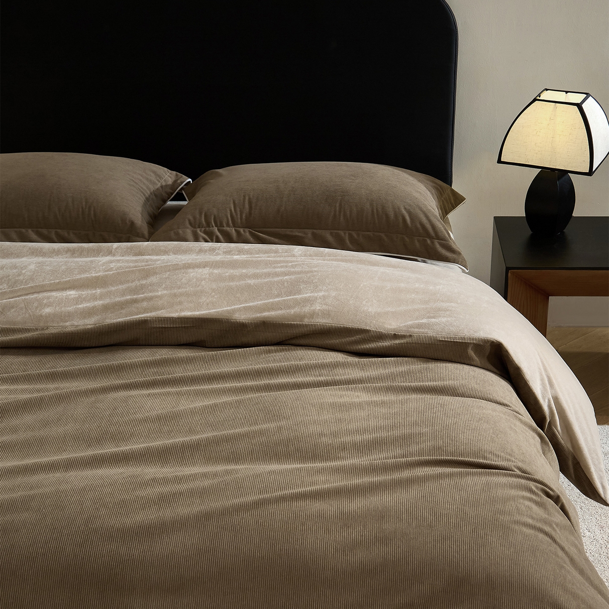 91家纺网 家纺一手货源 找家纺 ONE TWO ONE 121 【提供买家秀】【控价商品】2025新款提花婴儿绒四件套牛奶绒被套床单枕套毛毯被罩被子被芯床品-沉香控价 【卷后标准 268 加大 288 】 沉香-棕