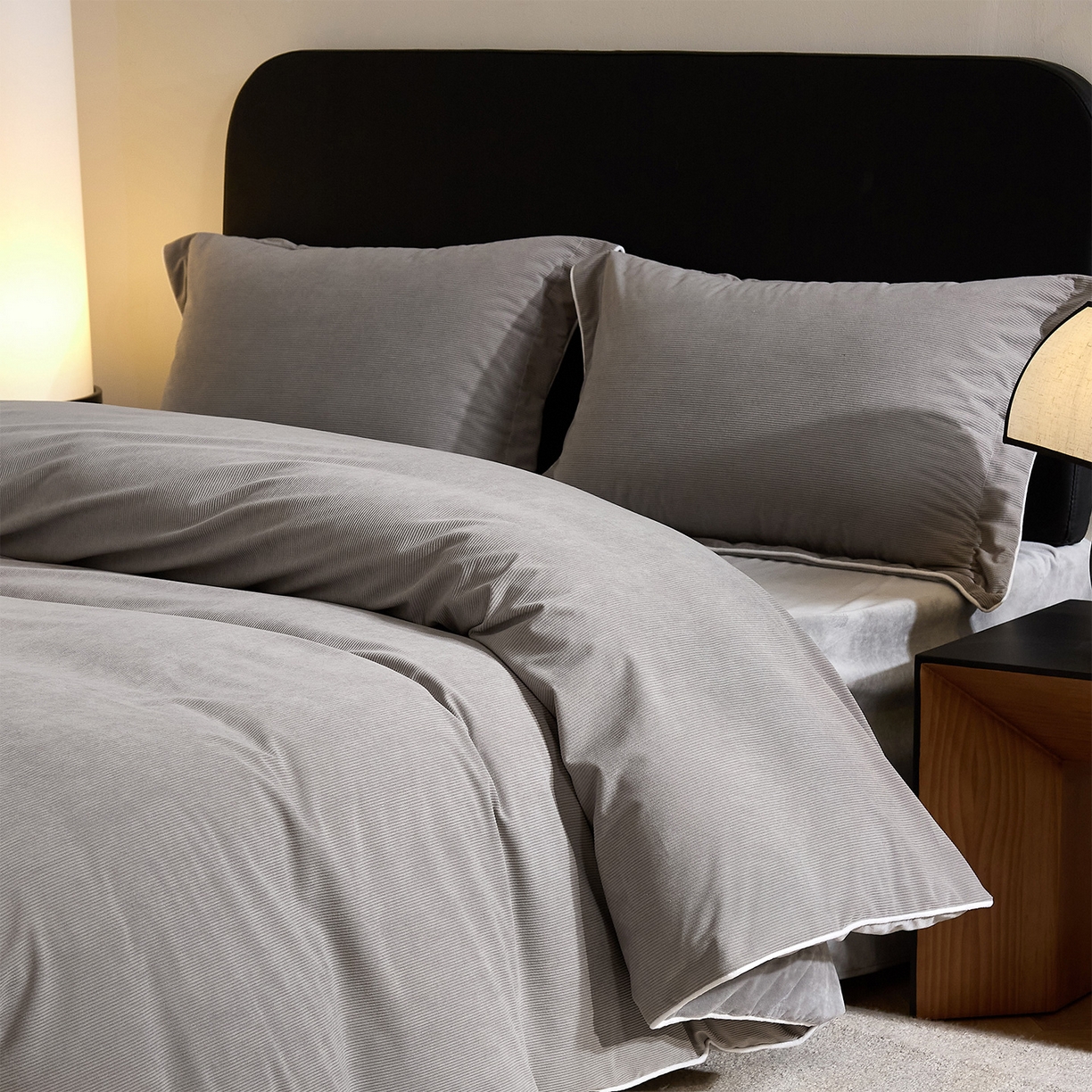 91家纺网 家纺一手货源 找家纺 ONE TWO ONE 121 【提供买家秀】【控价商品】2025新款提花婴儿绒四件套牛奶绒被套床单枕套毛毯被罩被子被芯床品-沉香控价 【卷后标准 268 加大 288 】 沉香-灰