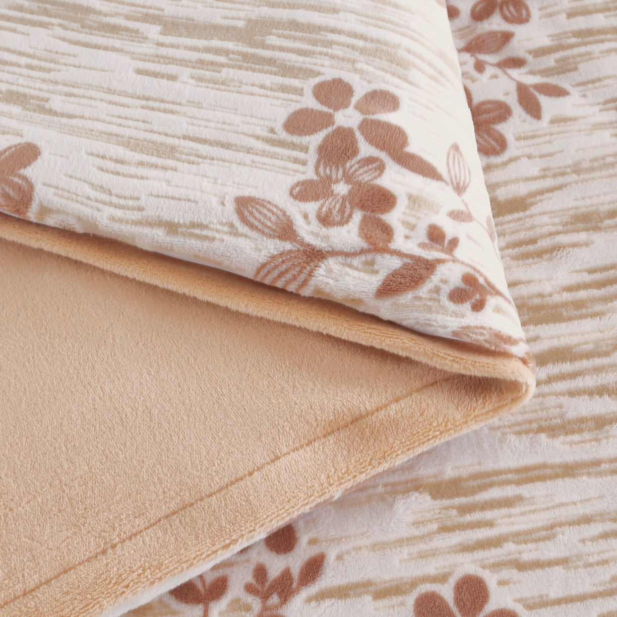 91家纺网 家纺一手货源 找家纺 千姿坊美容床罩 2025新款秋冬加厚保暖牛奶绒美容床罩四件套美容院养生馆专用 叶语悠然-卡其