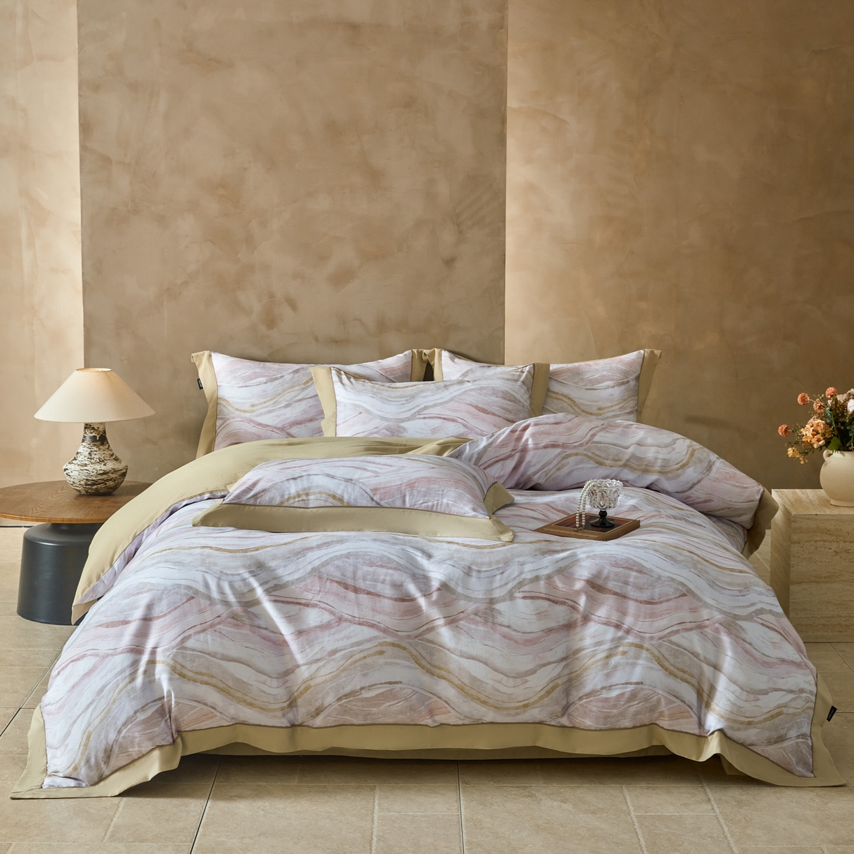 91家纺网 家纺一手货源 找家纺 （总）洺兰家居 2026年新疆长绒棉100支秋冬款轻磨毛加厚保暖工艺款四件套床上用品