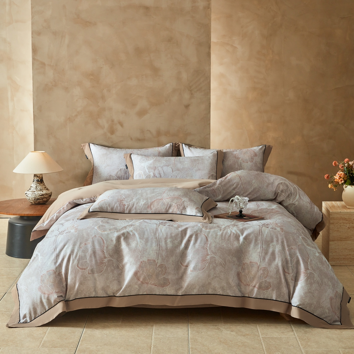 91家纺网 家纺一手货源 找家纺 （总）洺兰家居 2026年新疆长绒棉100支秋冬款轻磨毛加厚保暖工艺款四件套床上用品