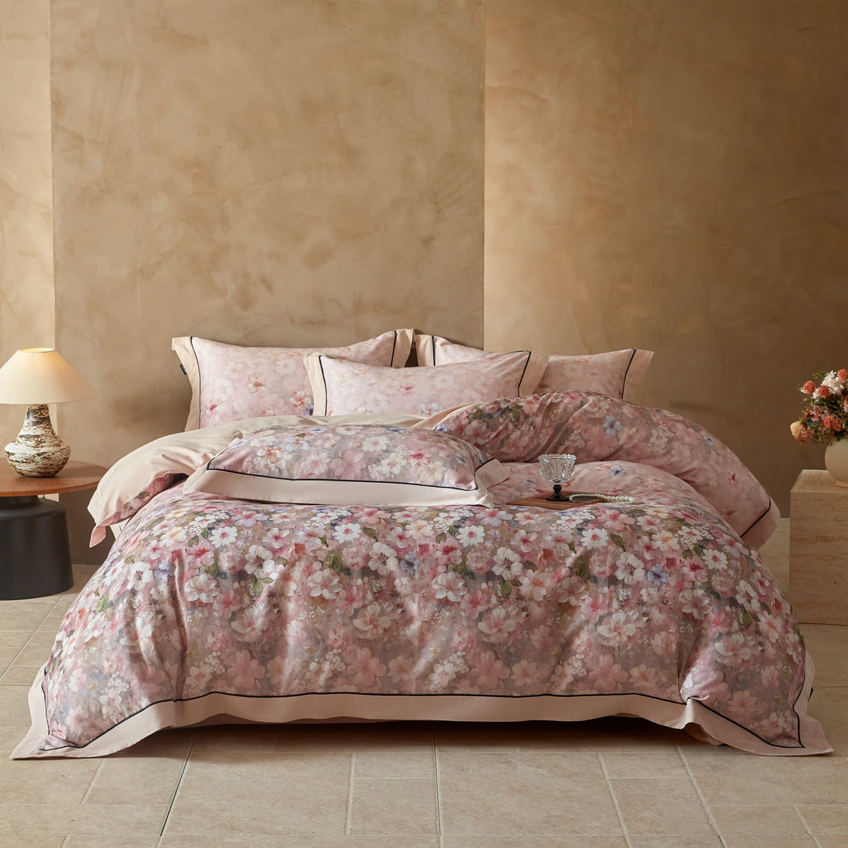 91家纺网 家纺一手货源 找家纺 （总）洺兰家居 2026年新疆长绒棉100支秋冬款轻磨毛加厚保暖工艺款四件套床上用品