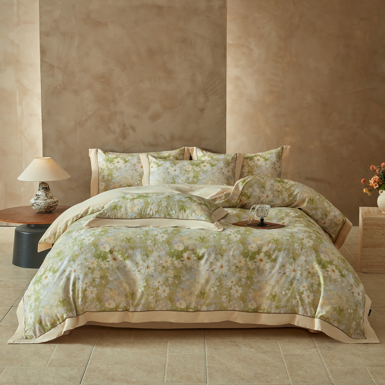 91家纺网 家纺一手货源 找家纺 （总）洺兰家居 2026年新疆长绒棉100支秋冬款轻磨毛加厚保暖工艺款四件套床上用品