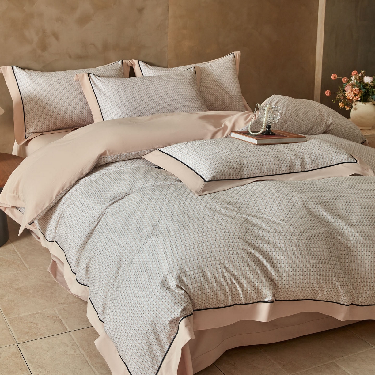 91家纺网 家纺一手货源 找家纺 （总）洺兰家居 2026年新疆长绒棉100支秋冬款轻磨毛加厚保暖工艺款四件套床上用品