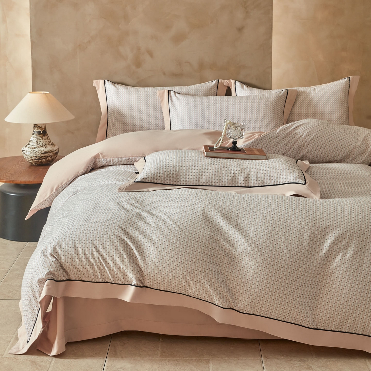 91家纺网 家纺一手货源 找家纺 （总）洺兰家居 2026年新疆长绒棉100支秋冬款轻磨毛加厚保暖工艺款四件套床上用品