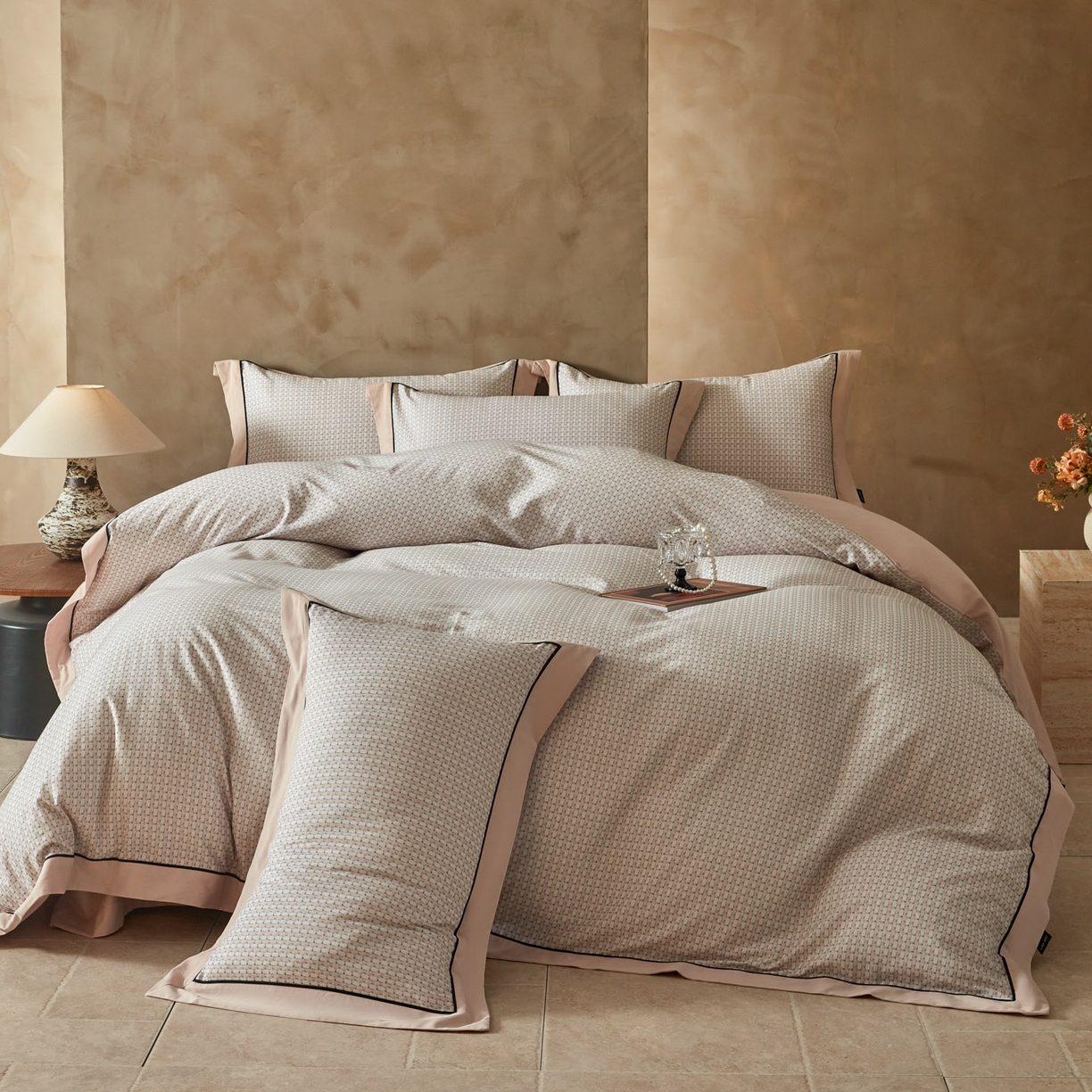 91家纺网 家纺一手货源 找家纺 （总）洺兰家居 2026年新疆长绒棉100支秋冬款轻磨毛加厚保暖工艺款四件套床上用品