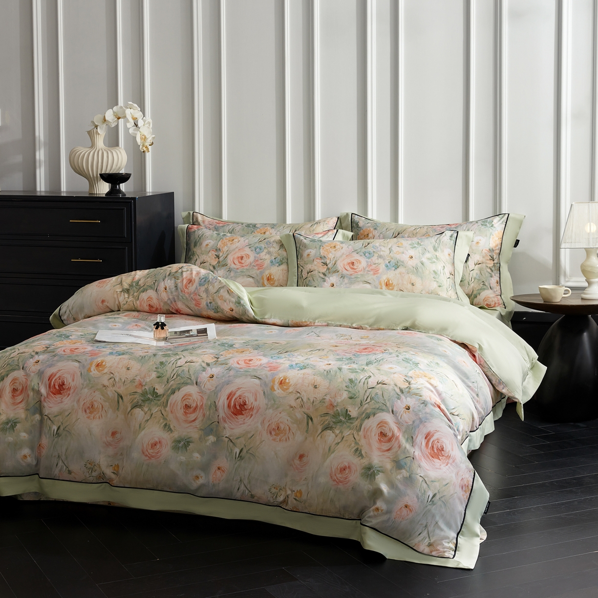 91家纺网 家纺一手货源 找家纺 （总）洺兰家居 2026年新疆长绒棉100支天丝棉高端工艺款床单床笠四件套床上用品