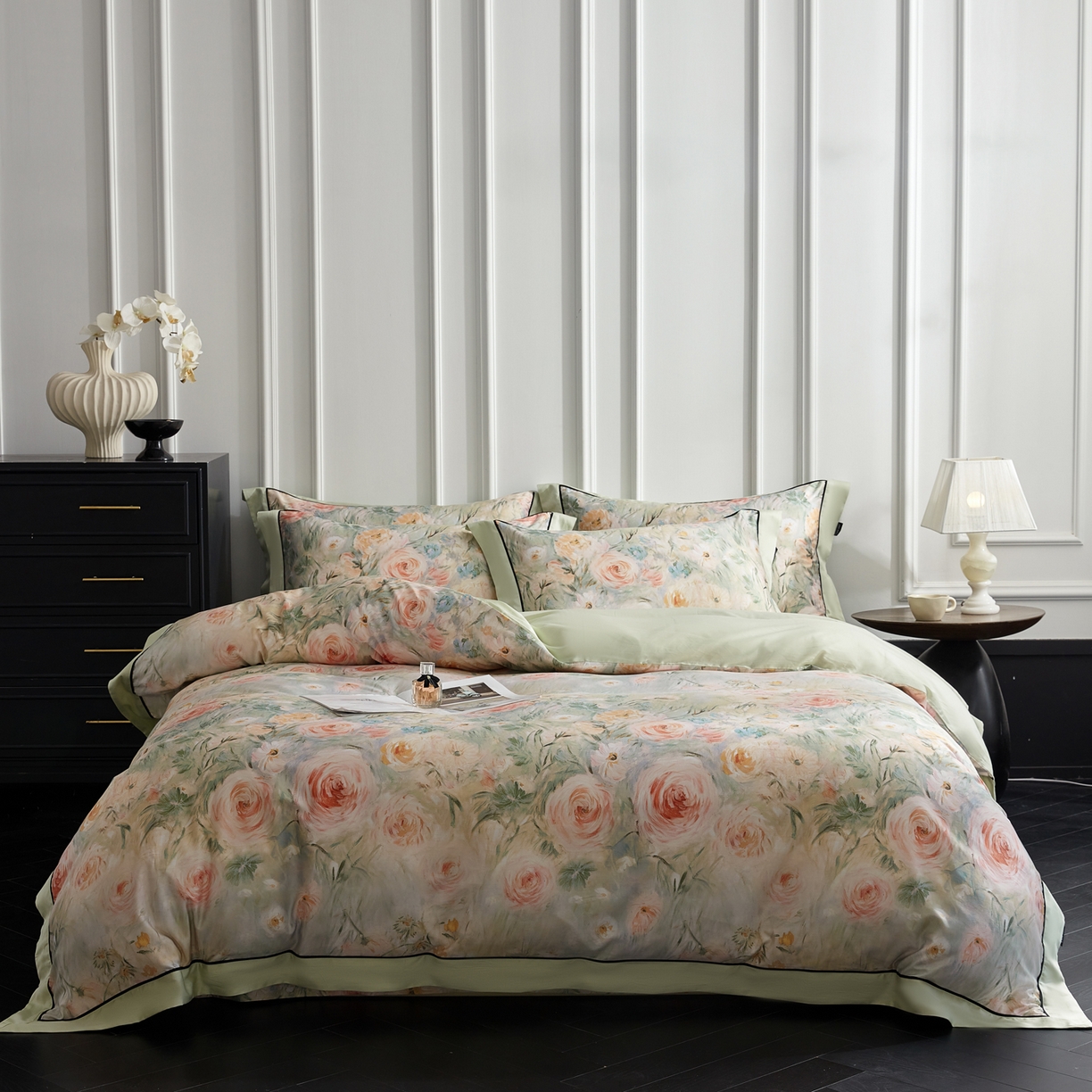 91家纺网 家纺一手货源 找家纺 （总）洺兰家居 2026年新疆长绒棉100支天丝棉高端工艺款床单床笠四件套床上用品