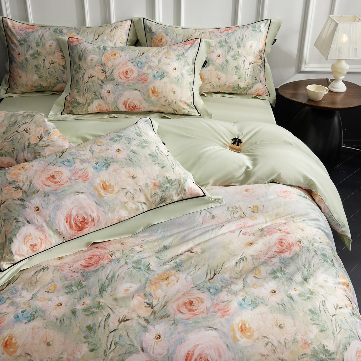 91家纺网 家纺一手货源 找家纺 （总）洺兰家居 2026年新疆长绒棉100支天丝棉高端工艺款床单床笠四件套床上用品