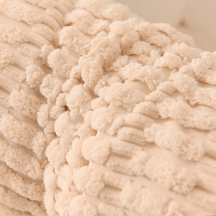 91家纺网 家纺一手货源 找家纺 碧尔家居 2025新款时尚床头靠枕护腰大靠背榻榻米三角靠垫飘窗看书加厚软包防撞免洗 米白