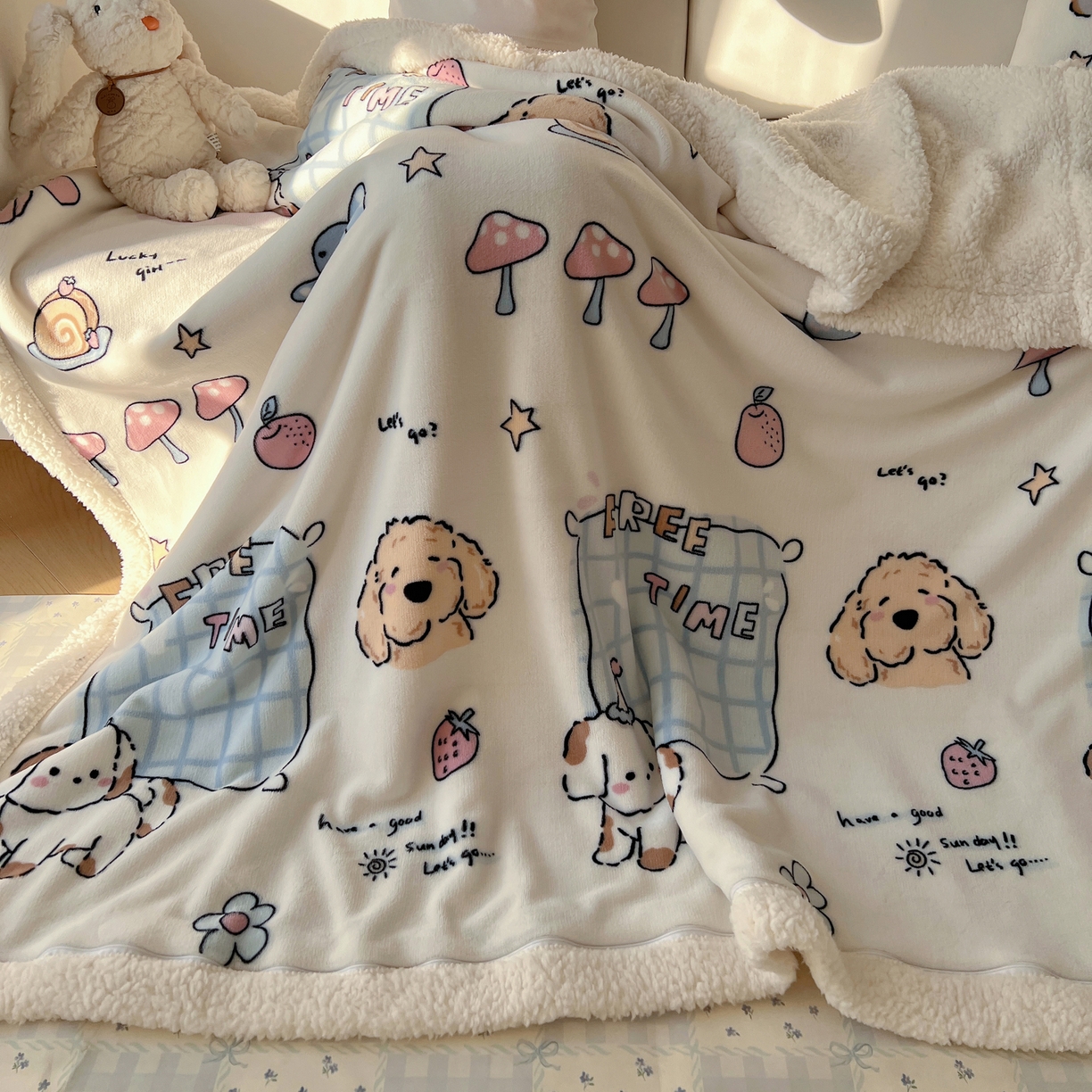 91家纺网 家纺一手货源 找家纺 耀悦家纺 2025新款高克重拉链多用羊羔绒毛毯牛奶绒抱枕枕芯 春日计划