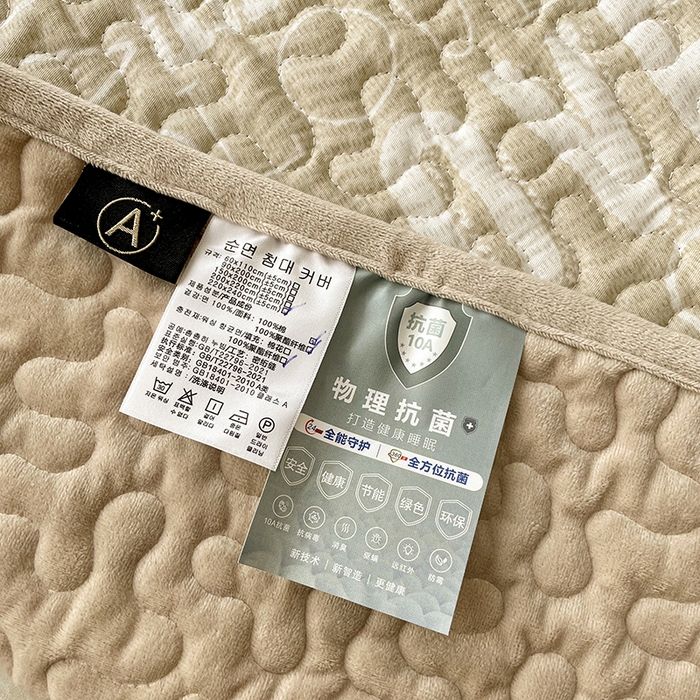 91家纺网 家纺一手货源 找家纺 （总）金绣美居 2025新款全棉婴儿绒包边款四季盖毯可铺可盖高温水洗毯床盖三件套