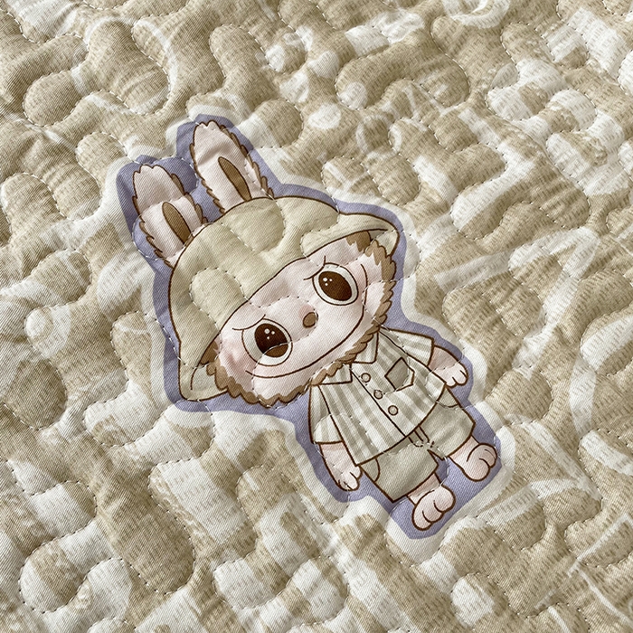 91家纺网 家纺一手货源 找家纺 （总）金绣美居 2025新款全棉婴儿绒包边款四季盖毯可铺可盖高温水洗毯床盖三件套