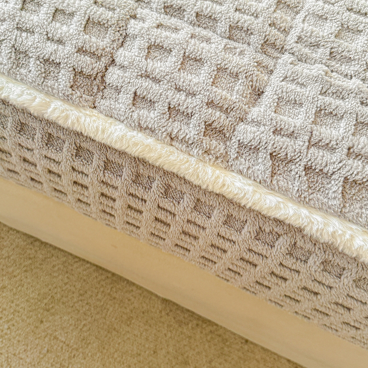 91家纺网 家纺一手货源 找家纺 予梦家纺 2025新款塔芙绒夹棉床笠单床笠 星梦格 星灰