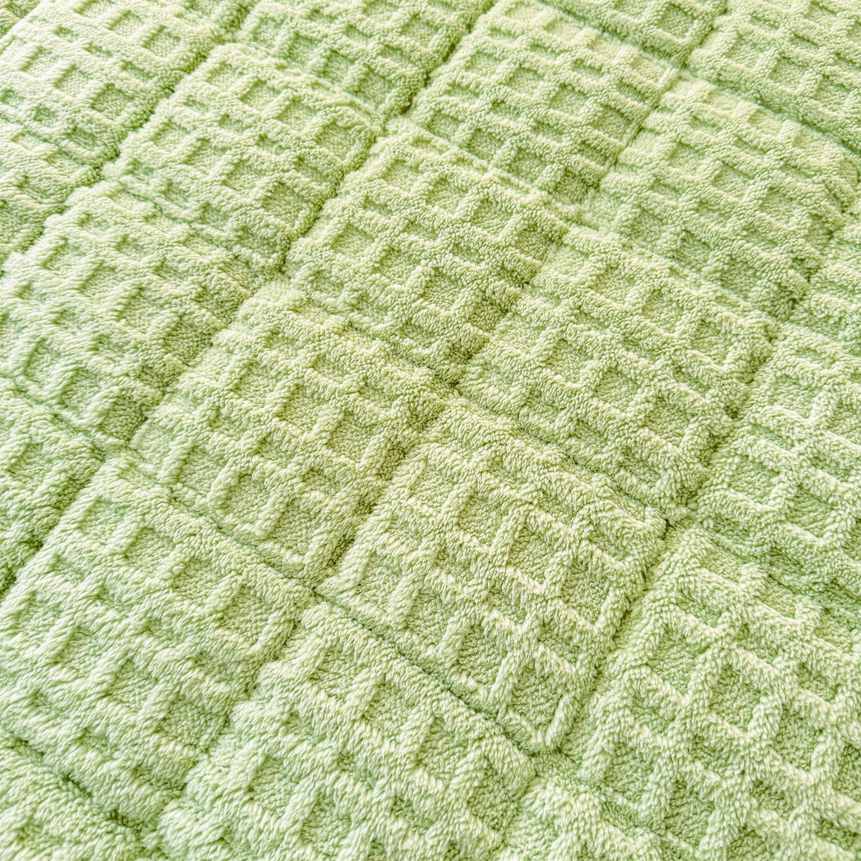 91家纺网 家纺一手货源 找家纺 予梦家纺 2025新款塔芙绒床护垫床垫保护套 星梦格 果绿