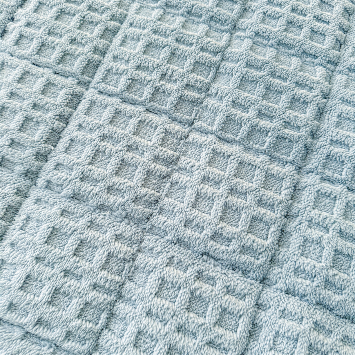 91家纺网 家纺一手货源 找家纺 予梦家纺 2025新款塔芙绒床护垫床垫保护套 星梦格 苍蓝