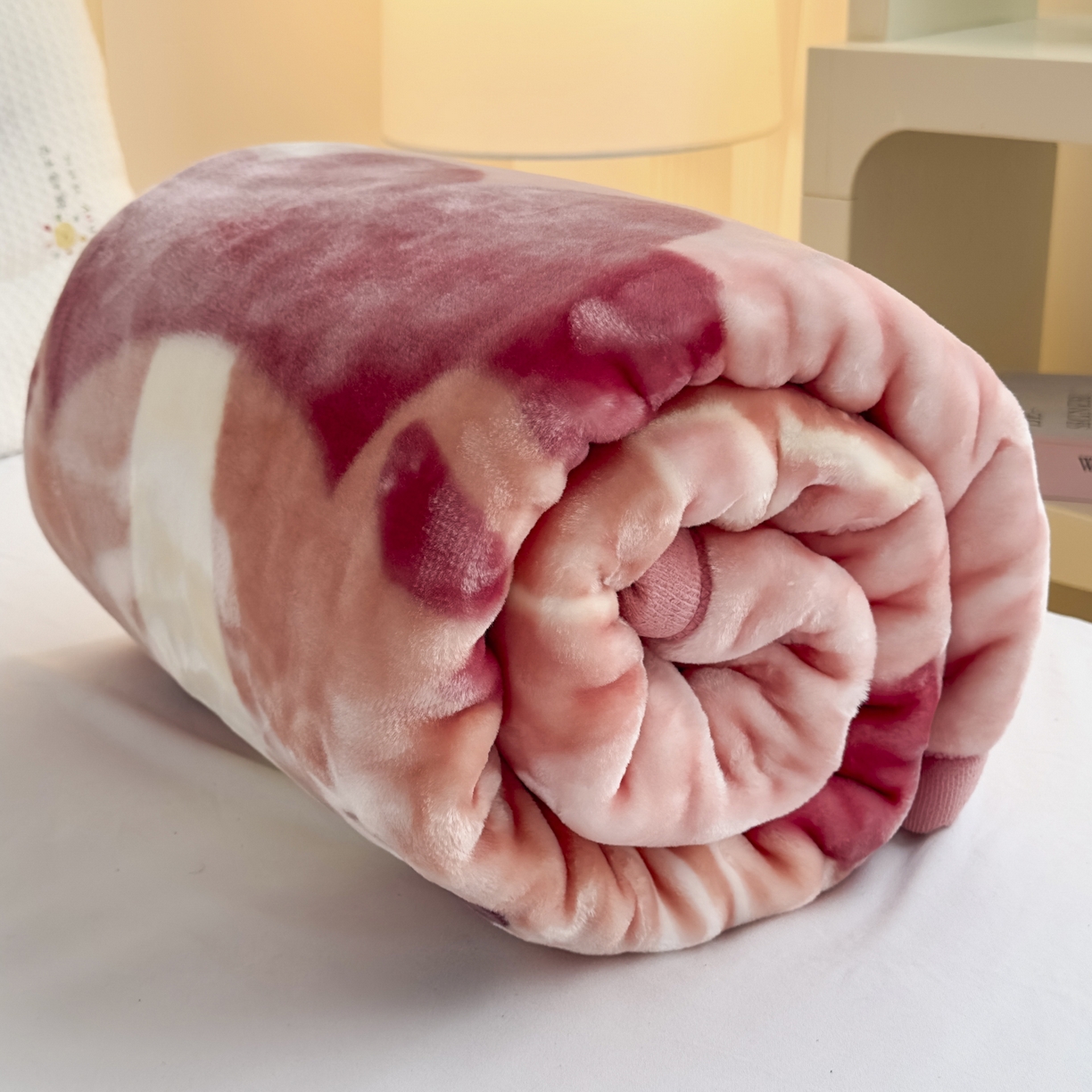 91家纺网 家纺一手货源 找家纺 爱彼家纺 2025冬季新款拉舍尔童毯毛毯毯子-系列二 拉舍尔童毯-暖阳西子04卡琪