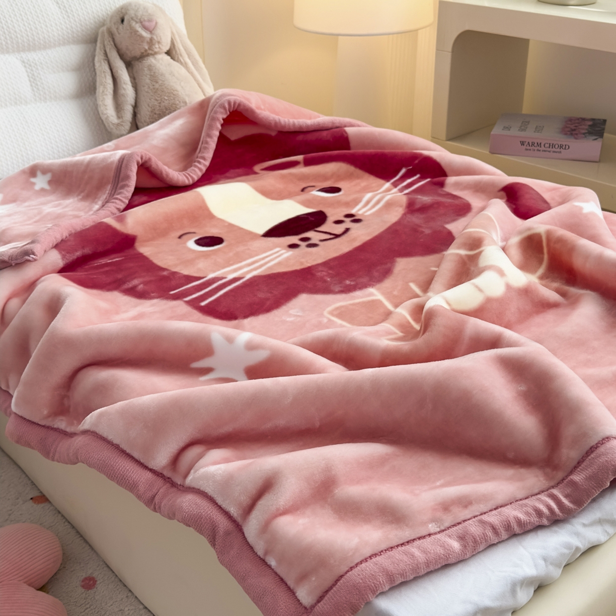 91家纺网 家纺一手货源 找家纺 爱彼家纺 2025冬季新款拉舍尔童毯毛毯毯子-系列二 拉舍尔童毯-暖阳西子04卡琪